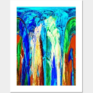 Waterfall Abstract Posters and Art